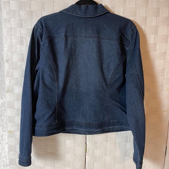 NWOT Baccini denim Jacket Petite XL - Picture 7 of 12
